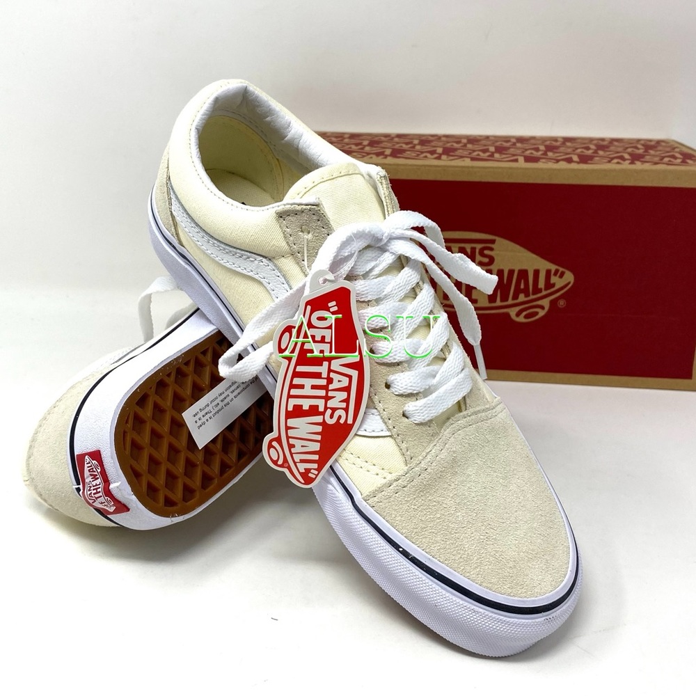 🌹Spring Sale🌹 VANS Old Skool Classic Suede Canvas White Women’s VN0A4U3BFRL - Picture 4 of 10